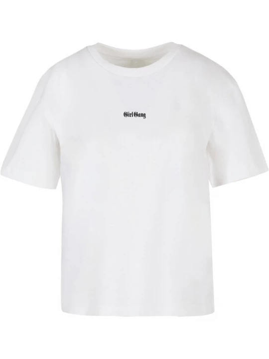 Foto van product Miss Tee Shirt 'Girl Gang' eosine / zwart / wit
