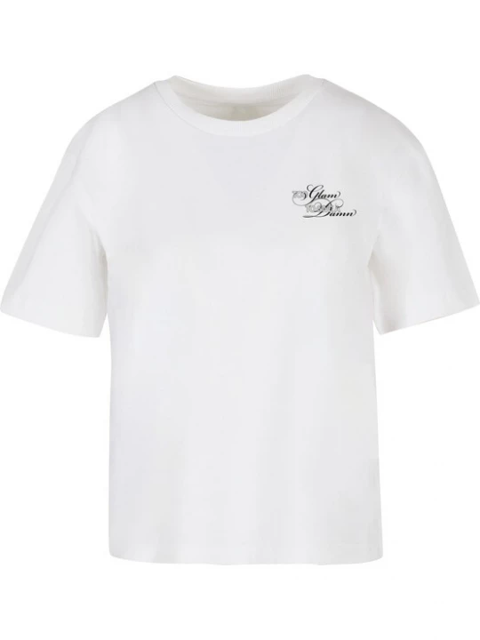 Foto van product Miss Tee Shirt 'Give A Damn' gemengde kleuren / wit