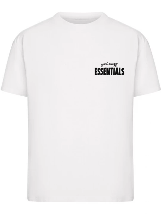 Foto van product Miss Tee Shirt 'Good Energy Essentials' zwart / wit