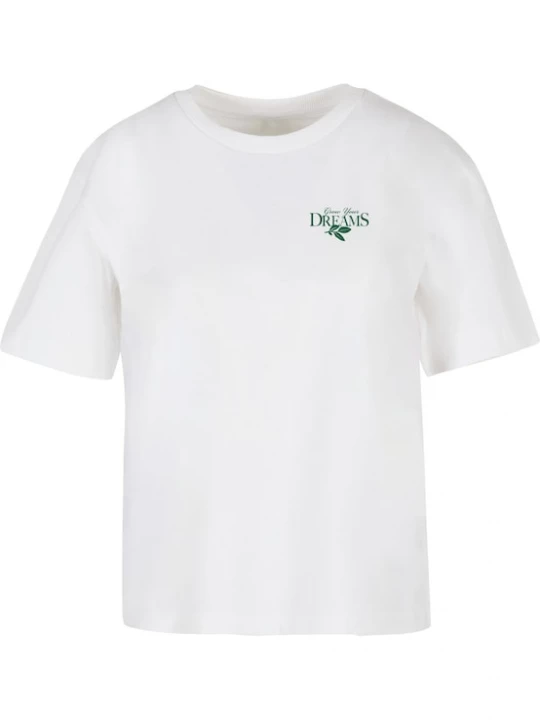 Foto van product Miss Tee Shirt 'Grow Your Dreams And Plants' groen / wit
