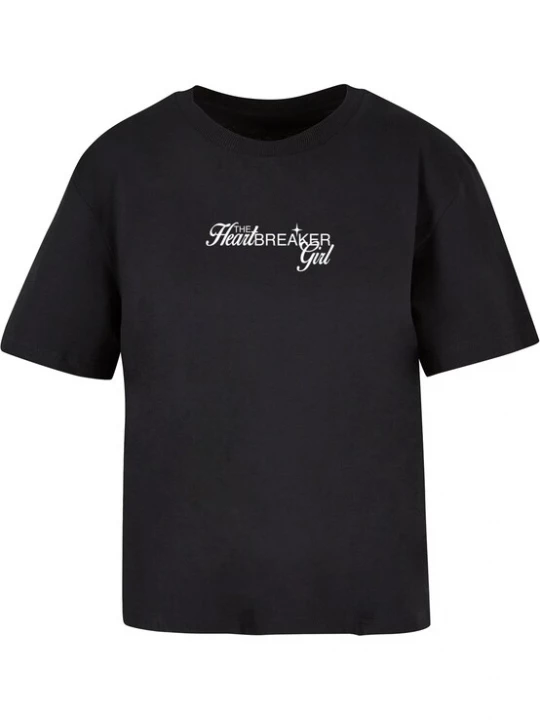 Foto van product Miss Tee Shirt 'Heartbreaker Girl' framboos / zwart / wit
