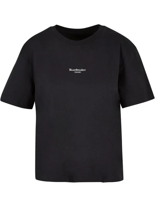 Foto van product Miss Tee Shirt 'Heartbreaker Lovetaker' zwart / wit