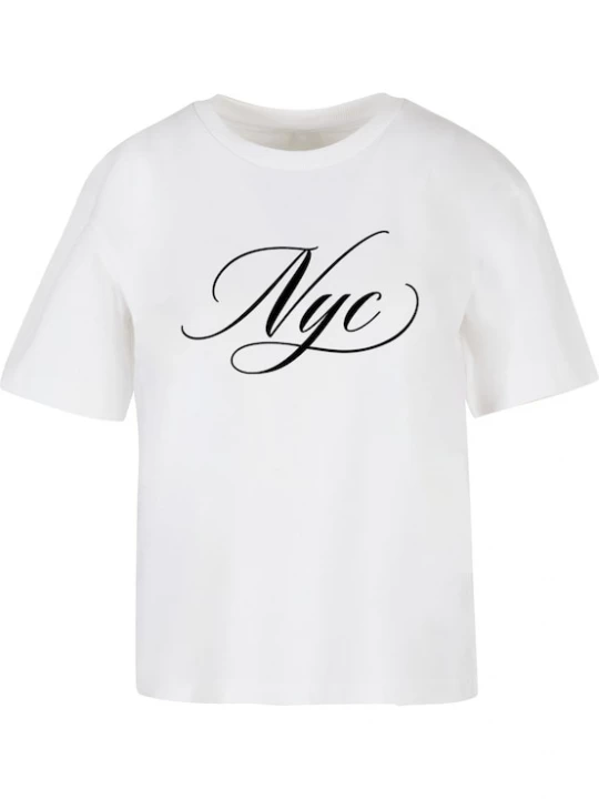 Foto van product Miss Tee Shirt 'NYC Calligraphy Letters' zwart / wit