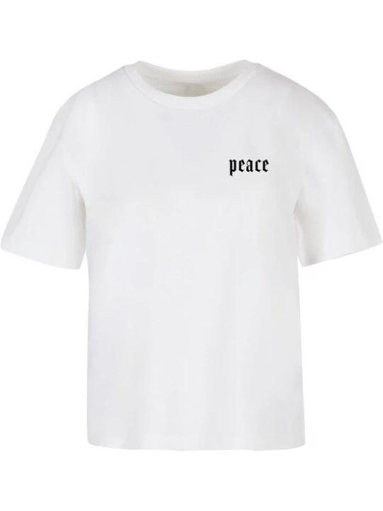 Foto van product Miss Tee Shirt 'Peace Hand' grijs / donkergrijs / zwart / wit