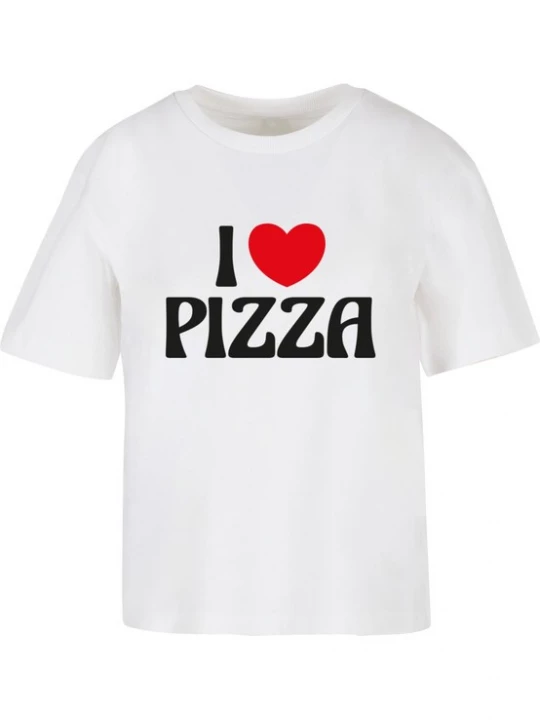Foto van product Miss Tee Shirt 'Pizza Love' rood / zwart / wit