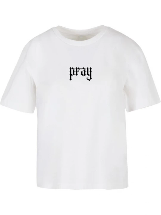 Foto van product Miss Tee Shirt 'Praying Hands' grijs / zwart / wit