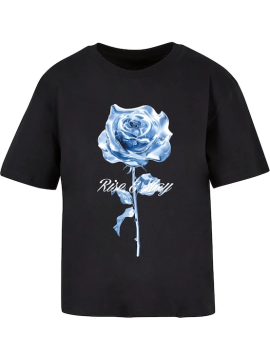 Foto van product Miss Tee Shirt 'Rise And Slay' lichtblauw / zwart / wit
