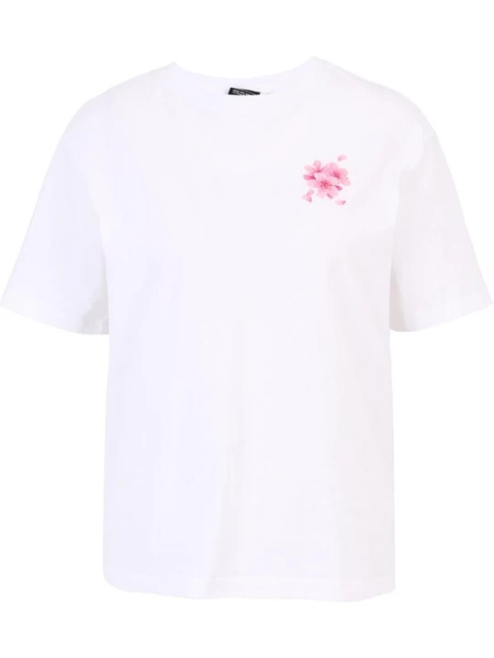 Foto van product Miss Tee Shirt 'Self Love Club' rosa / zwart / wit
