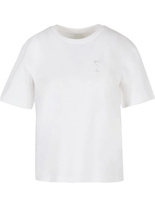 Foto van product Miss Tee Shirt 'Shake Sip Smile' lila / wit