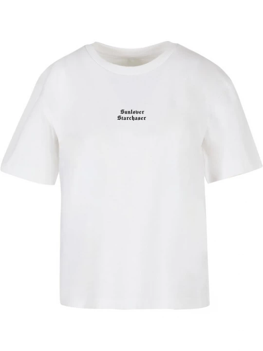 Foto van product Miss Tee Shirt 'Sunlover Starchaser' zwart / wit
