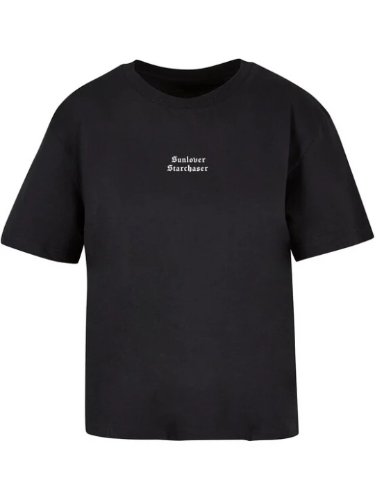 Foto van product Miss Tee Shirt 'Sunlover Starchaser' zwart / wit