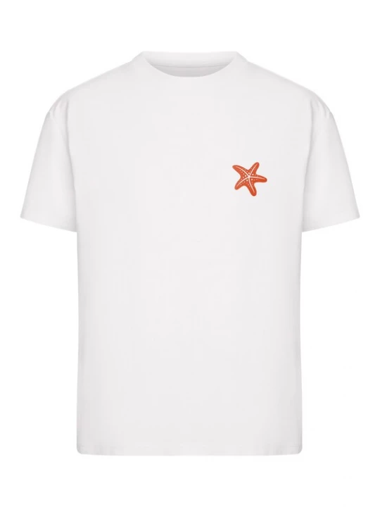 Foto van product Miss Tee Shirt 'Sunny Sea' donkerblauw / kreeft / wit
