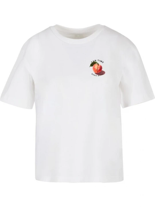 Foto van product Miss Tee Shirt 'Tan Time' donkergroen / oranje / zwart / wit