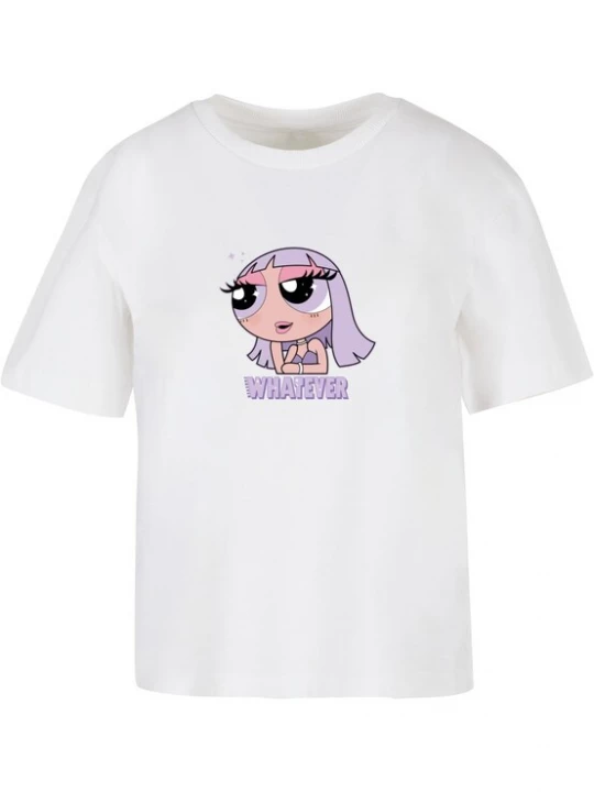 Foto van product Miss Tee Shirt 'Whatever' lila / wit