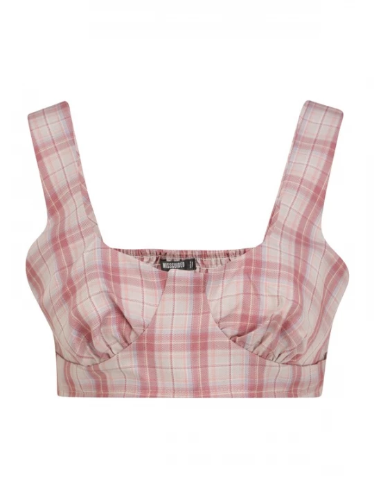 Foto van product Missguided Petite Top lichtblauw / rosé / oudroze / lichtroze