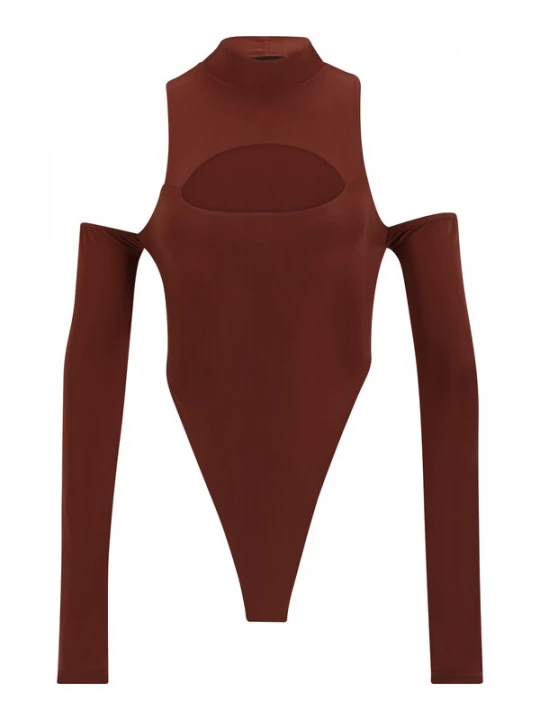 Foto van product Misspap Shirt body chocoladebruin