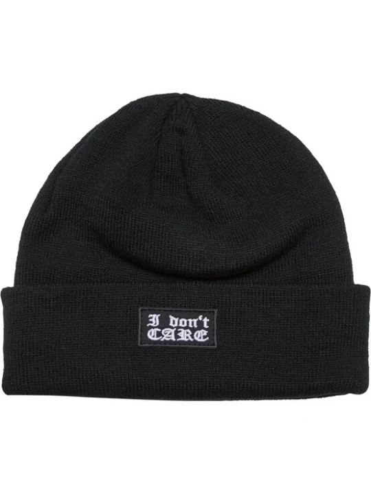 Foto van product Mister Tee Muts 'I Don´t Care' zwart / wit