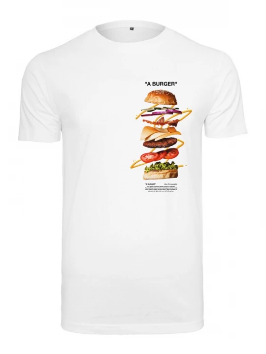 Foto van product Mister Tee Shirt 'A Burger' gemengde kleuren / wit