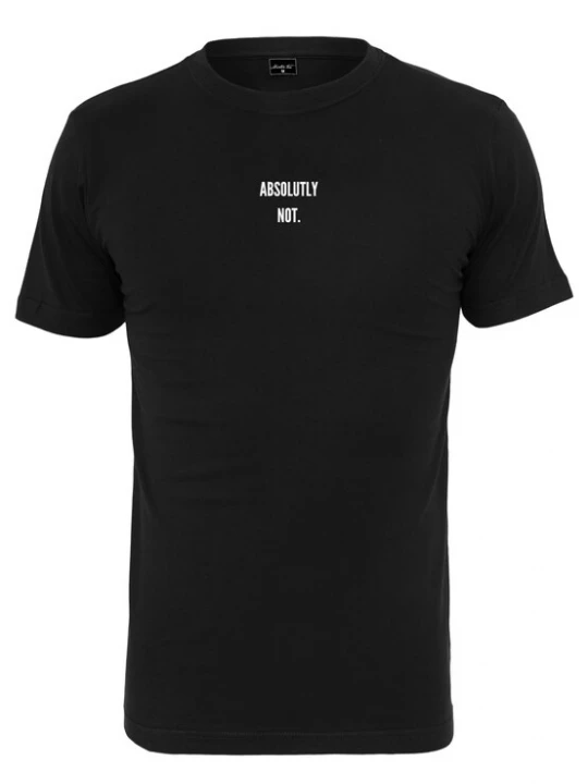 Foto van product Mister Tee Shirt 'Absolutely Not' zwart / wit