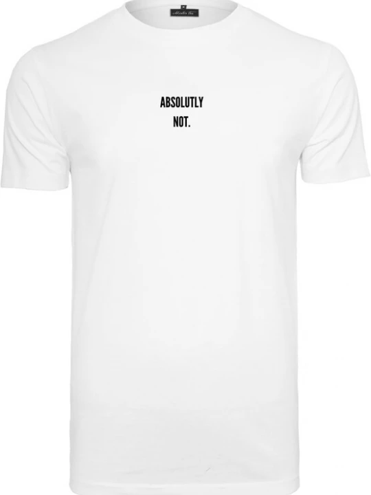 Foto van product Mister Tee Shirt 'Absolutely Not' zwart / wit