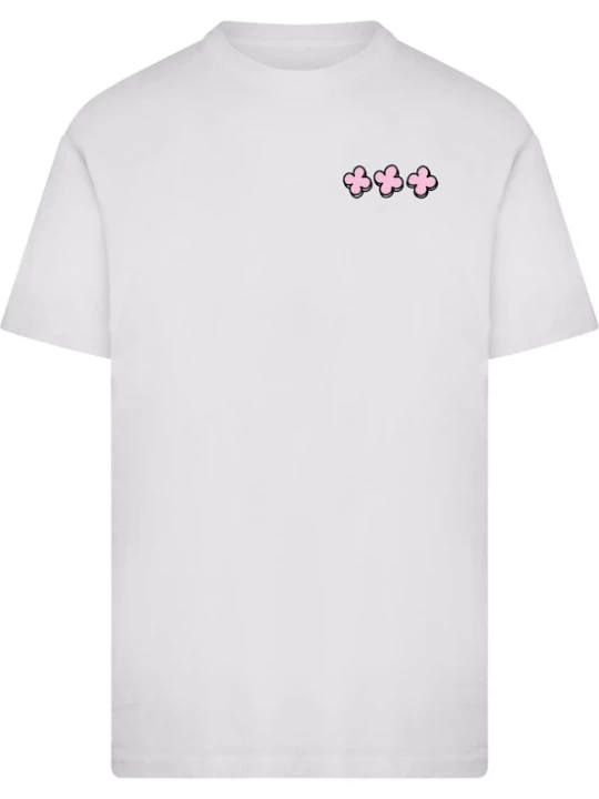 Foto van product Mister Tee Shirt 'All Or Nothin Chain' rosa / zwart / wit