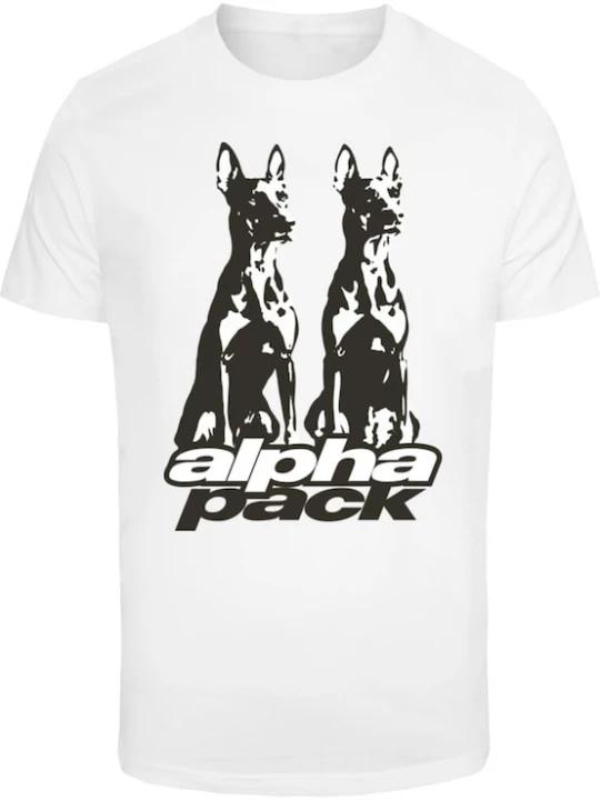 Foto van product Mister Tee Shirt 'Alpha Pack' zwart / wit