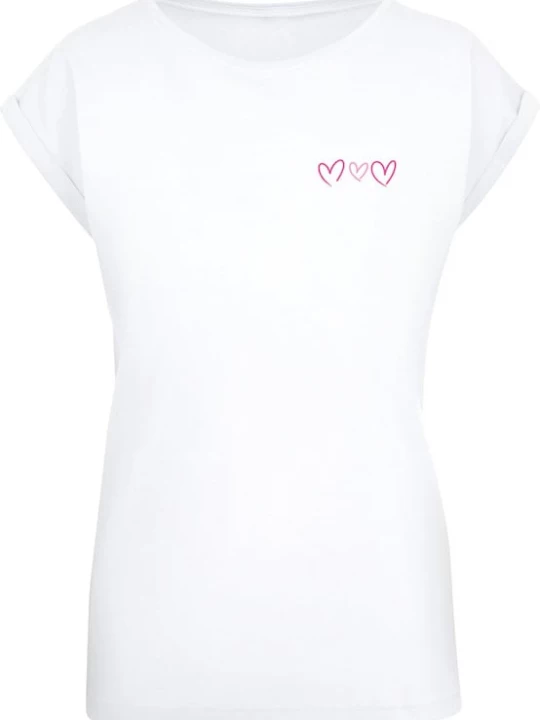 Foto van product Mister Tee Shirt 'Always Trust Your Heart' fuchsia / lichtroze / zwart / wit