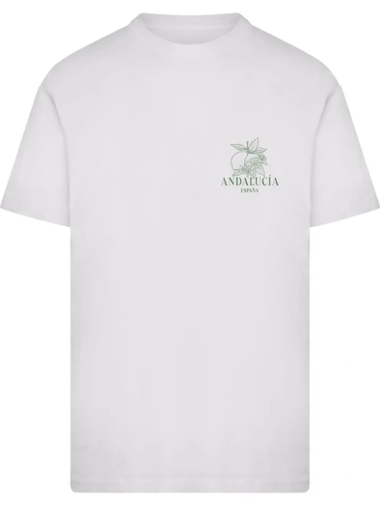 Foto van product Mister Tee Shirt 'Andalucia Espana Limon Fresco' donkergroen / wit