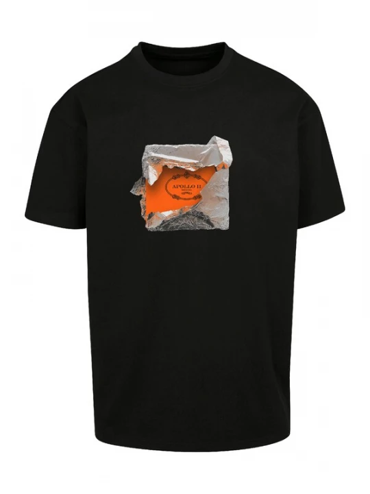 Foto van product Mister Tee Shirt 'Apollo II' oranje / zwart / zilver