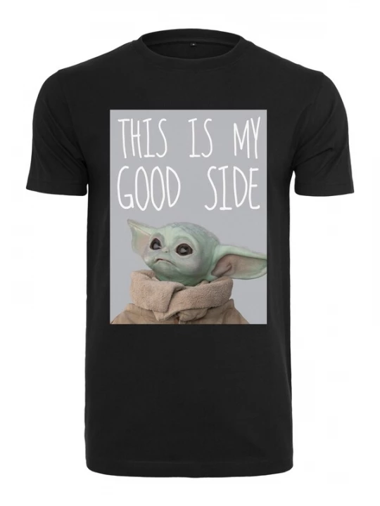 Foto van product Mister Tee Shirt 'Baby Yoda Good Side' gemengde kleuren / zwart