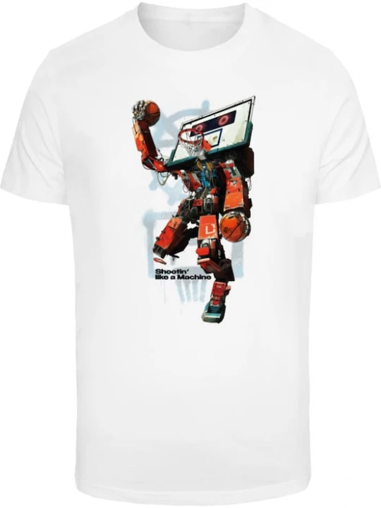 Foto van product Mister Tee Shirt 'Bball Robot' blauw / kersrood / zwart / wit