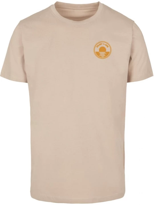 Foto van product Mister Tee Shirt 'Beach Paradise' sand / groen / oranje / rood