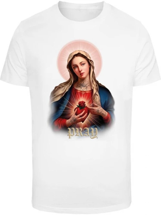 Foto van product Mister Tee Shirt beige / cyaan blauw / rood / wit