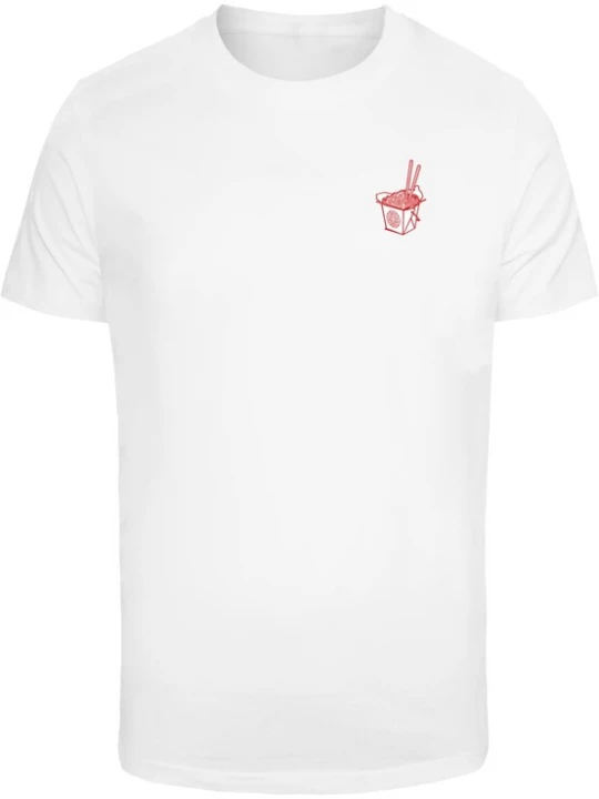 Foto van product Mister Tee Shirt 'Best Noodles' rood / wit