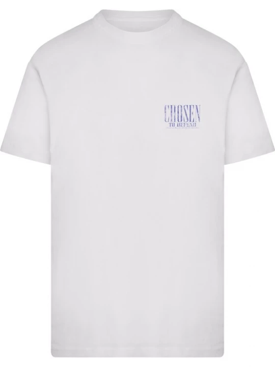 Foto van product Mister Tee Shirt blauw / donkerlila / wit