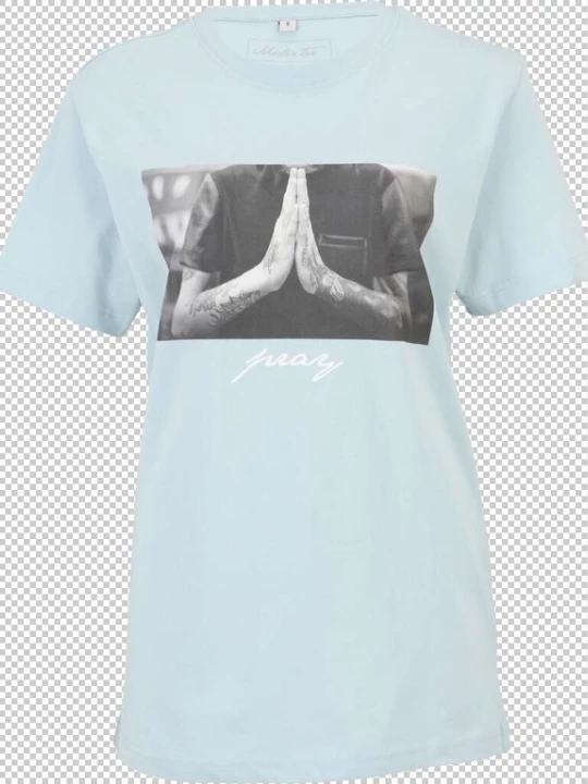 Foto van product Mister Tee Shirt blauw / zwart / wit