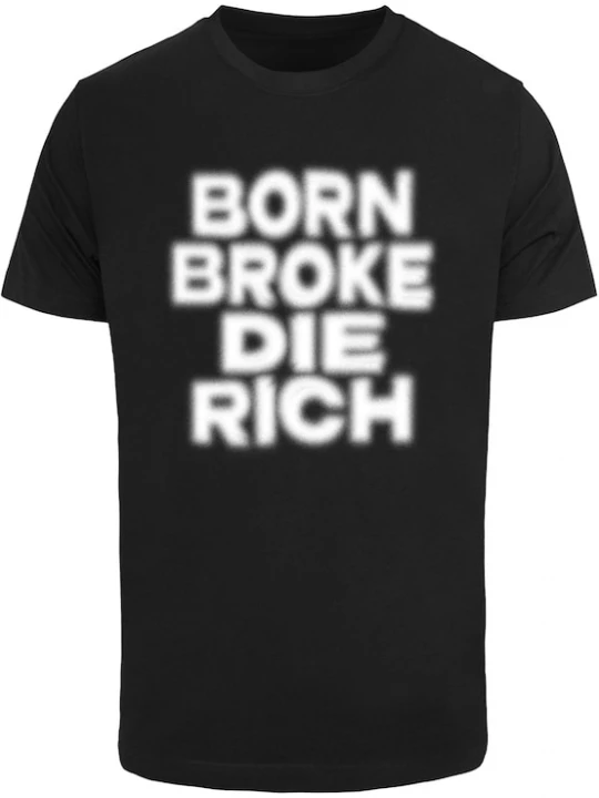 Foto van product Mister Tee Shirt 'Born And Die' zwart / wit