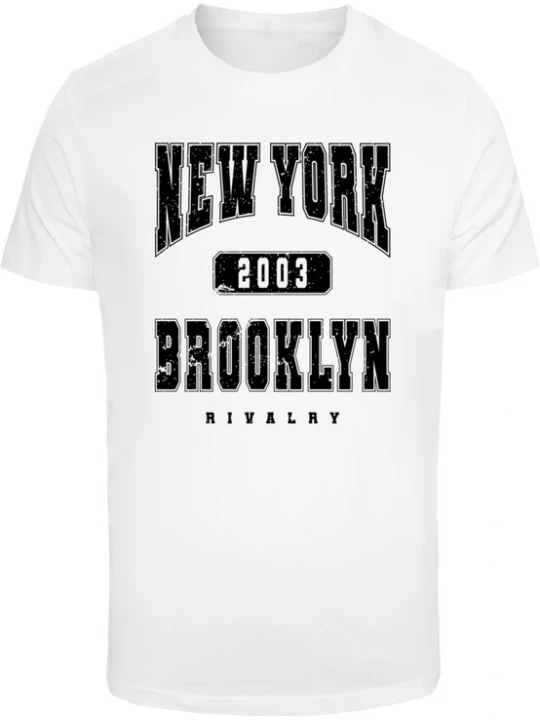 Foto van product Mister Tee Shirt 'Brooklyn' zwart / wit