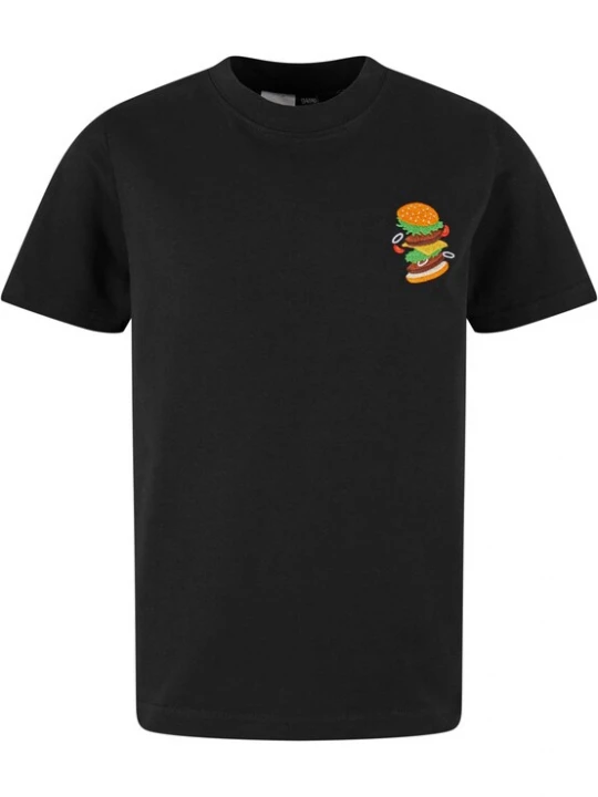 Foto van product Mister Tee Shirt 'Burger Love' bruin / groen / oranje / zwart