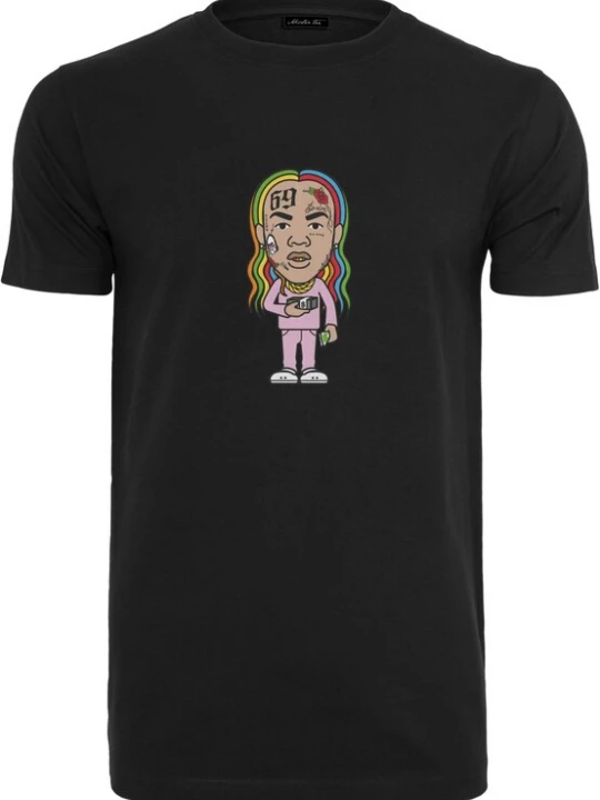 Foto van product Mister Tee Shirt 'Bushwick Sketch' pink / zwart