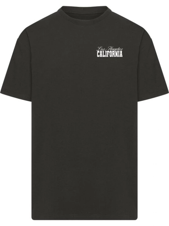 Foto van product Mister Tee Shirt 'California Hibiskus' zwart / wit