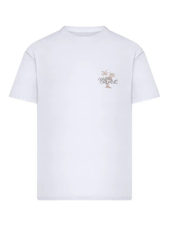 Foto van product Mister Tee Shirt 'Coastal Cruise' cappuccino / zwart / wit