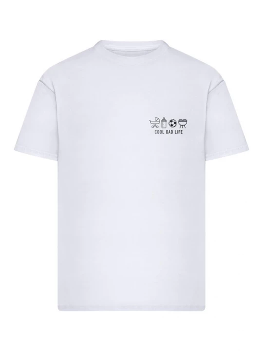 Foto van product Mister Tee Shirt 'Cool Dad Life' zwart / wit