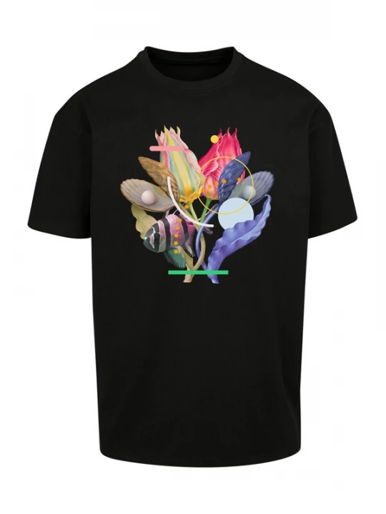Foto van product Mister Tee Shirt 'Coral' gemengde kleuren / zwart