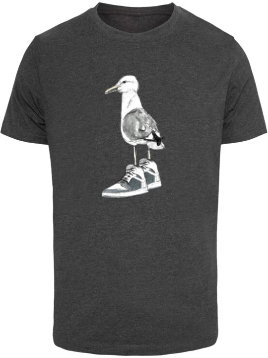 Foto van product Mister Tee Shirt donkergrijs / zwart / wit