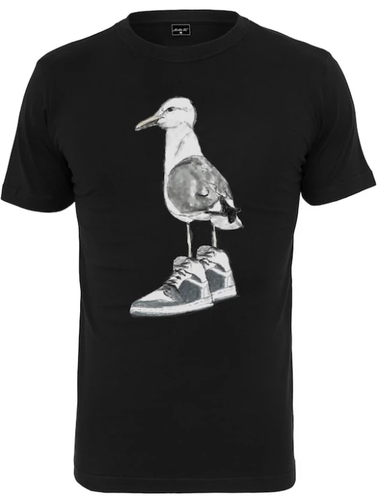 Foto van product Mister Tee Shirt donkergrijs / zwart / wit