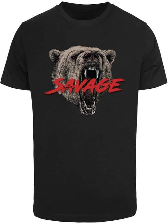 Foto van product Mister Tee Shirt donkerrood / zwart