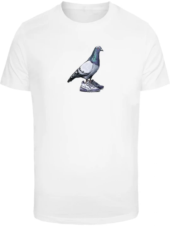 Foto van product Mister Tee Shirt 'Dove' turquoise / lichtgrijs / petrol / wit