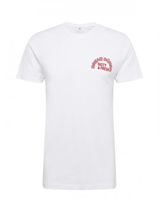 Foto van product Mister Tee Shirt 'Dream Kebab' robijnrood / wit