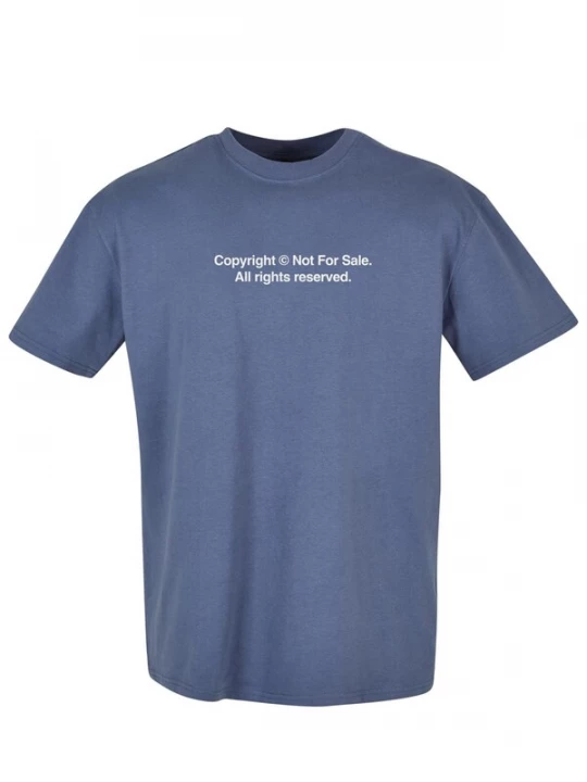 Foto van product Mister Tee Shirt duifblauw / wit